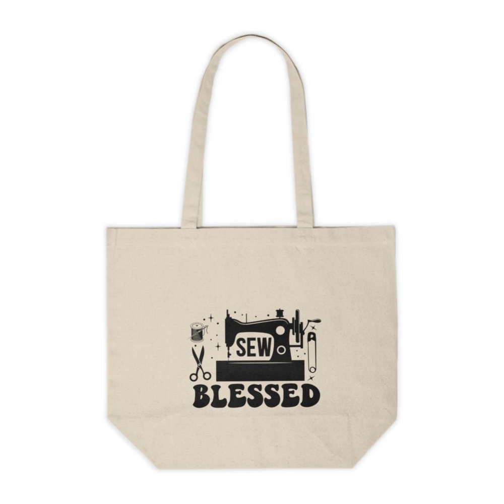 Sew Blessed Custom Canvas Tote Bag